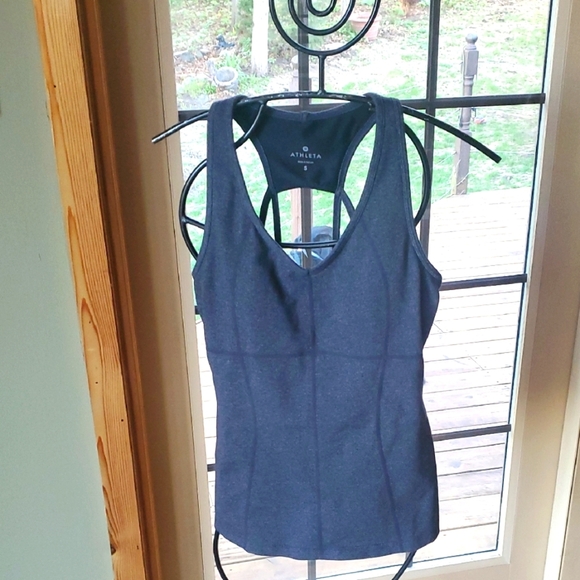 Athleta Equator Racerback Gray Sz. S Tank Top - Picture 1 of 12